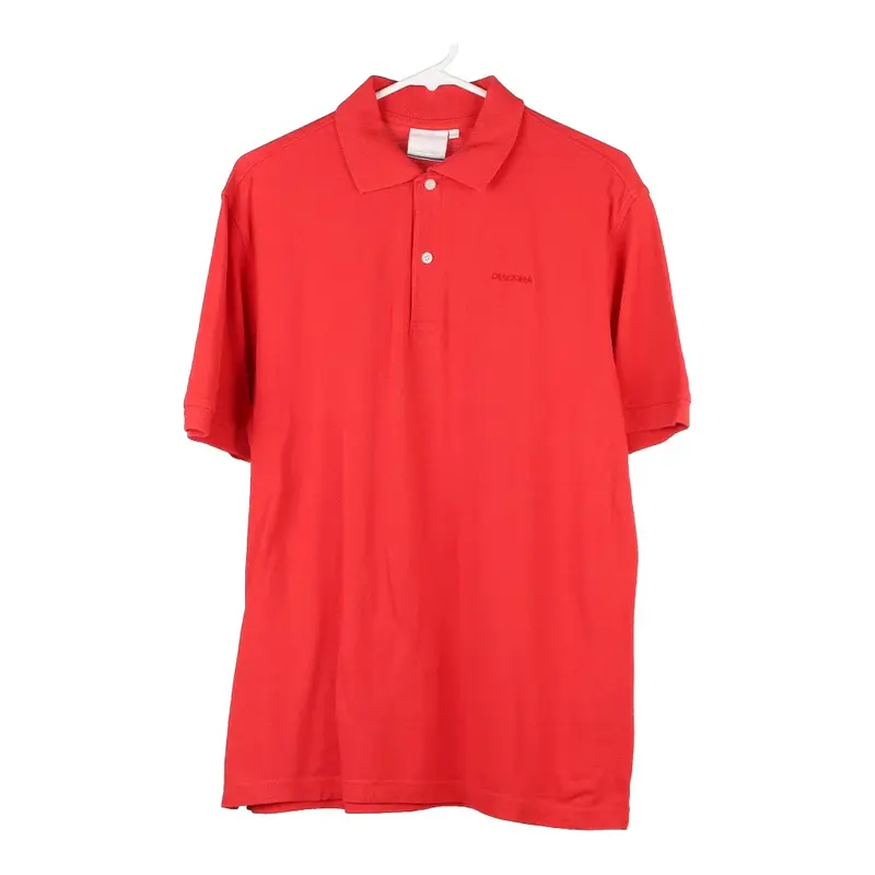 Diadora Polo Shirt - Large Red Cotton