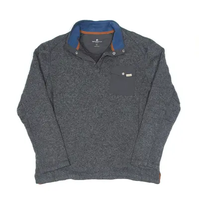 WOOLRICH Jumper Grey High Neck Mens L