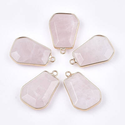 Natural Rose Quartz Pendants