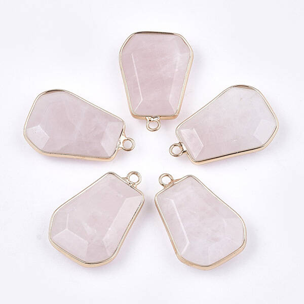 Natural Rose Quartz Pendants