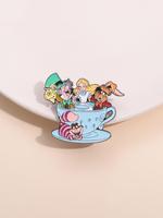 Cartoon Animal & Tea Cup Design Brooch, Cute Pin for Clothes & Hat & Backpack Decor, Trendy All-match & Exquisite Accessories...