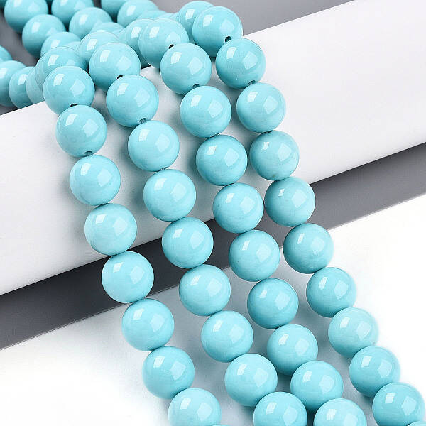 Synthetic Turquoise Beads Strands