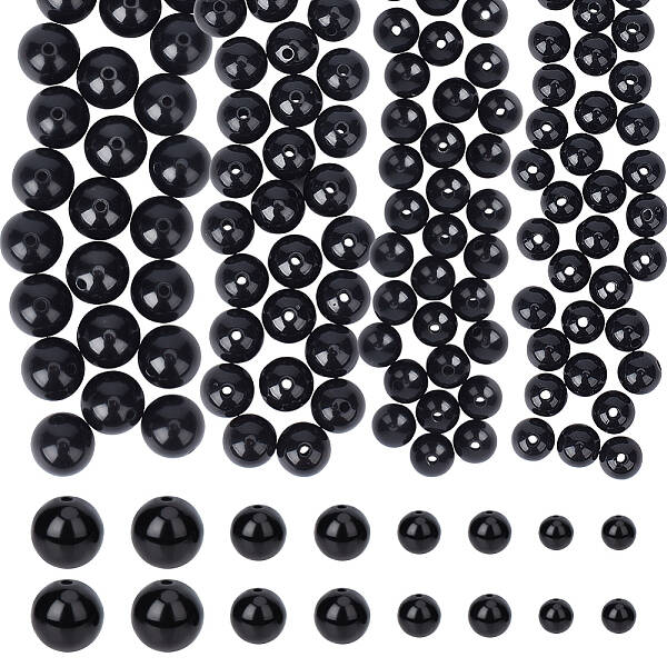 4 Style Opaque Acrylic Beads