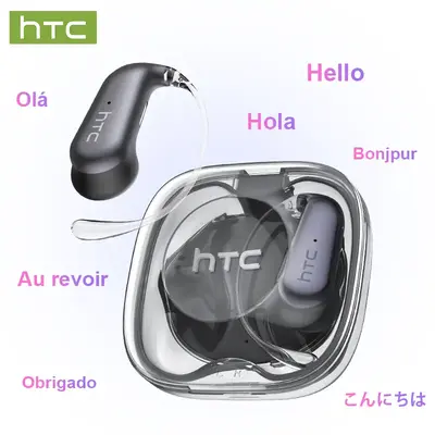 HTC NE38 OWS Wireless Translation Earbuds, Supports Real-Time Translation in 134 Languages With APP, Bluetooth 6.0 Earphones,...