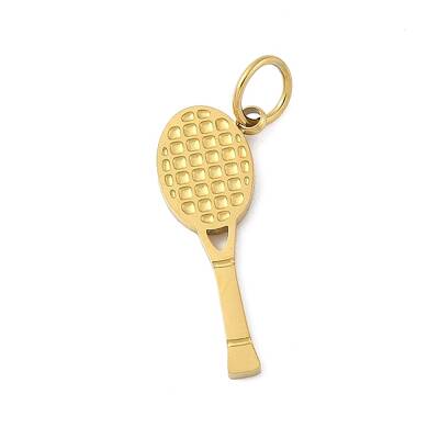 Tennis Racket 304 Stainless Steel Pendants