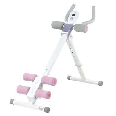 Ab Trainer Abdominal Whole Body Workout Machine Waist Cruncher Core Toner, Leg, Thighs, Buttocks Shaper with LCD Monitor ab w...