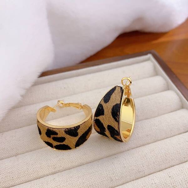 Brass Hoop Earrings