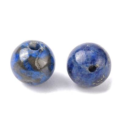 Dyed Natural Lapis Lazuli Round Beads