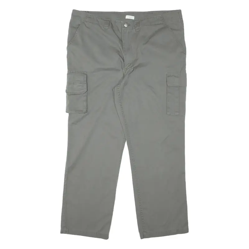 KRENGER Cargo Mens Trousers Green Regular Straight W40 L29