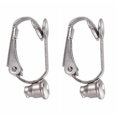 Tarnish Resistant 304 Stainless Steel Clip-on Earring Converters Findings