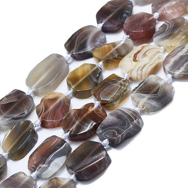 Natural Botswana Agate Beads Strands