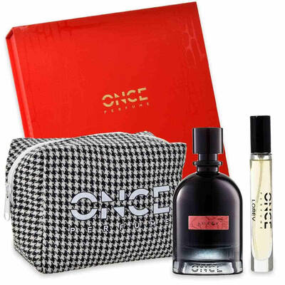 Cofanetto Regalo Once: Profumo Once - Lorev Edpi 100Ml + Viaggio 10Ml + Pochette