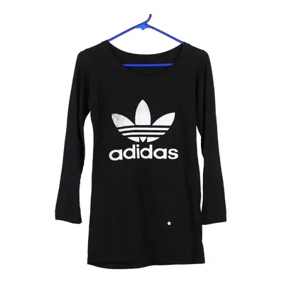 Bootleg Adidas T-Shirt - Small Black Cotton