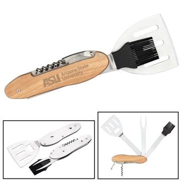 25 Promotional 5 Piece BBQ Multi-Tool Spatula Fork Brush - ...