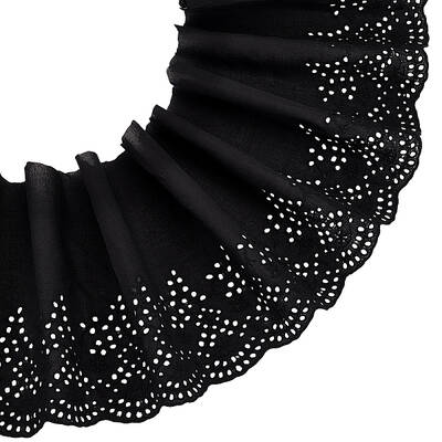 US 5 Yards Cotton Embroidery Flower Lace Ribbons
