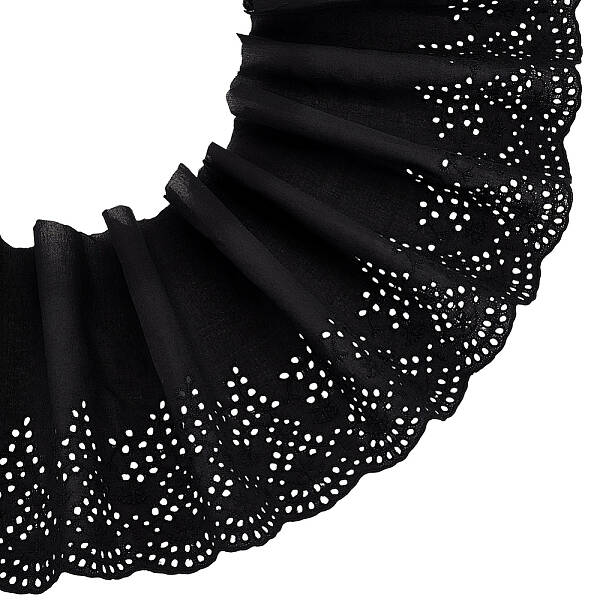US 5 Yards Cotton Embroidery Flower Lace Ribbons