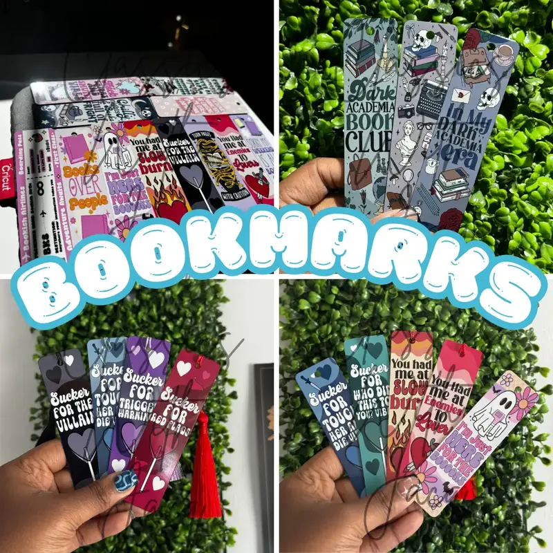 Metal Bookmark, book themed bookmarks, book tropes