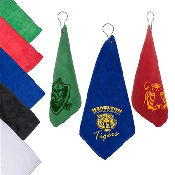150 Custom Microfiber Golf Towel With Grommet And Hook