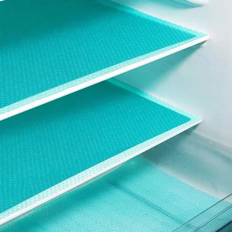 Refrigerator Liner, 4 Counts Washable Refrigerator Mat, Waterproof Oil-proof Refrigerator Liner Pad, Easy To Clean Non-slip T...