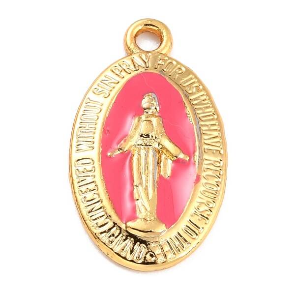 Golden Alloy Enamel Pendants