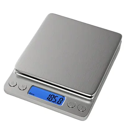 Food Scale, Portable Kitchen Scale, Stainless Steel Kitchen Weighing Scale for Indoor & Outdoor, Bakeware, Digital Weighing M...