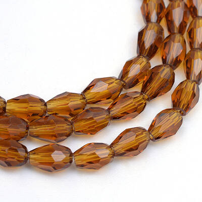 Transparent Glass Bead Strands
