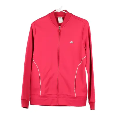 Adidas Track Jacket - Medium Pink Polyester Blend