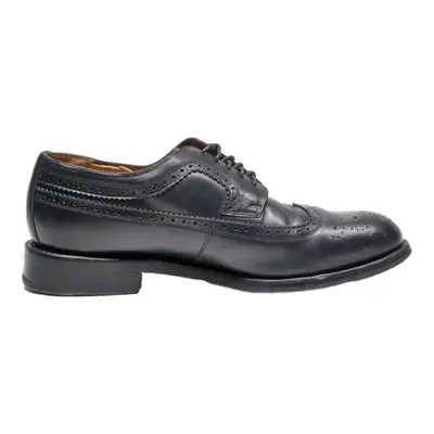 CHANLES DE BALLY Brogue Shoes Black Leather Mens UK 9.5