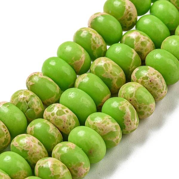 Synthetic Imperial Jasper Dyed Beads Strands