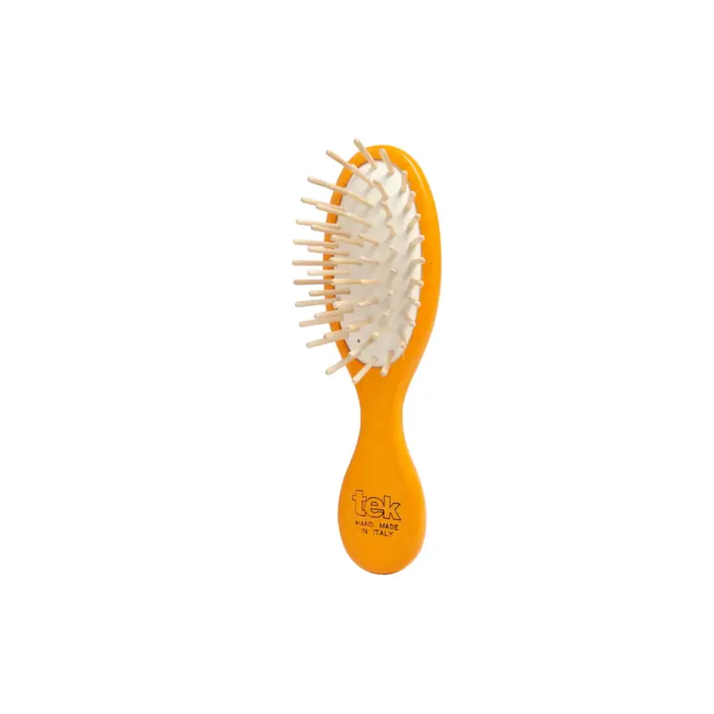 Tek Small Oval Handbag Brush, Orange