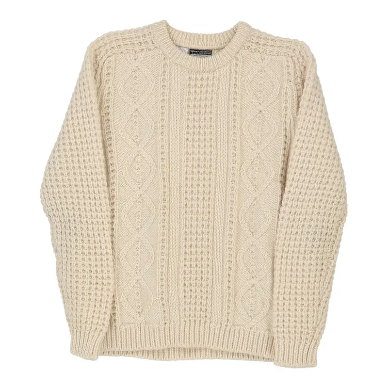 Strawbridge & Clothier Jumper - Small Cream Virgin Wool