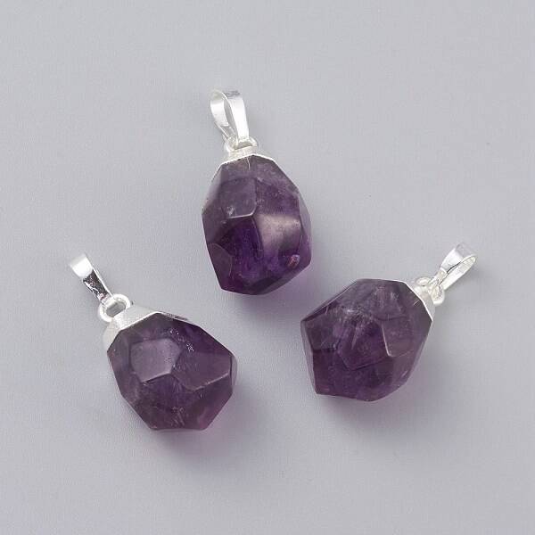 Natural Amethyst Pendants