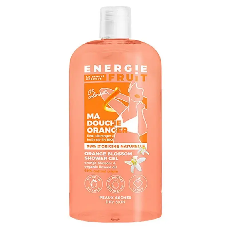 Energie Fruit Organic Ph Neutral Shower Gel Orange Blossom & Linseed Oil 500ml
