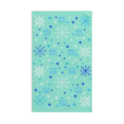 Subtle Blue Snow Hand Towel