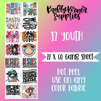 Summer Fun DTF Transfer Gang Sheet, 22 x 60