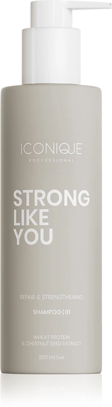 ICONIQUE Professional STRONG LIKE YOU regenerating shampoo for damaged hair 250 ml