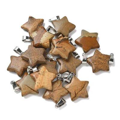 Natural Picture Jasper Pendants
