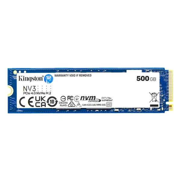 SNV3S/500G Kingston NV3 500GB PCI Express NVMe 4.0 x4 M.2 2280 Solid State Drive