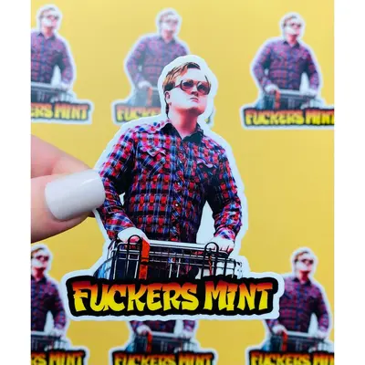 Trailer Park Boys Bubbles Sticker | Officially Licensed Bubbles Fuckers Mint Sticker | Trailer Park Boys Bubbles With A Groce...