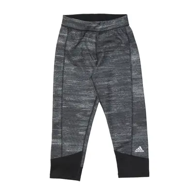 ADIDAS Legging Cropped 3/4 Length Track Pants Grey Skinny Womens XS W22 L20