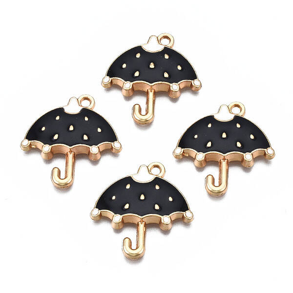 Rack Plating Alloy Enamel Pendants