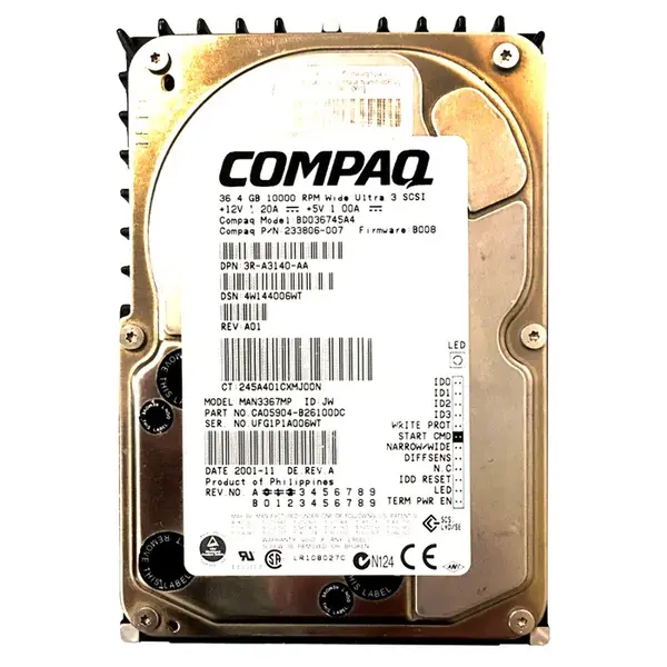3R-A4140-AA HP 36.4GB Ultra-320 SCSI 15000 3.5-inch 8MB Hard Drive