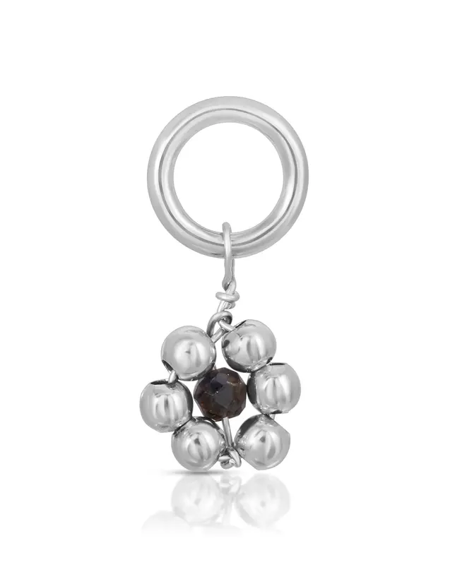 One Love Flowercita Birthstone Charms | Month/Gemstone: September - Sapphire | Metal Color: Silver