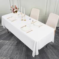 Pesonlook 6/8/10/12 Packs Rectangular Polyester Washable Fabric Tablecloth for Rectangle Tables, for Wedding/Buffet Party/Din...