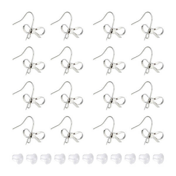 24Pcs Brass Earring Hooks