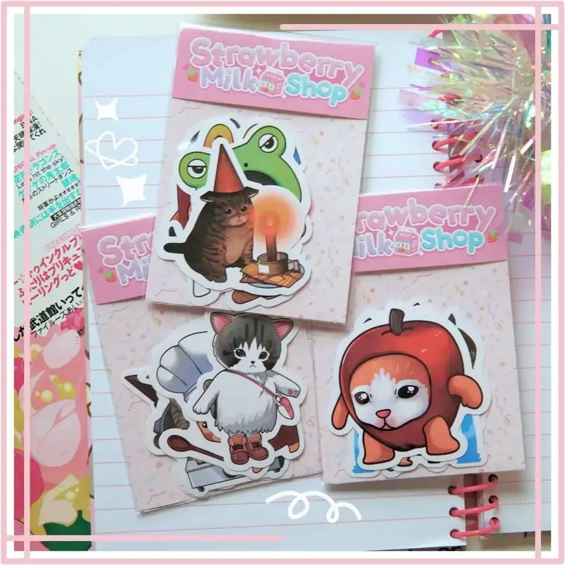 Silly Cat Sticker Packs [DEFECTS]
