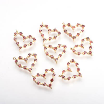 Brass Cubic Zirconia Charms