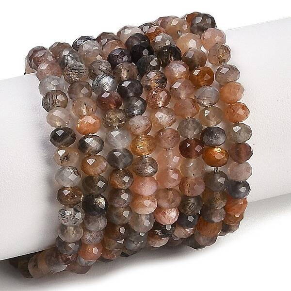 Natural Multi-Moonstone Beads Strands