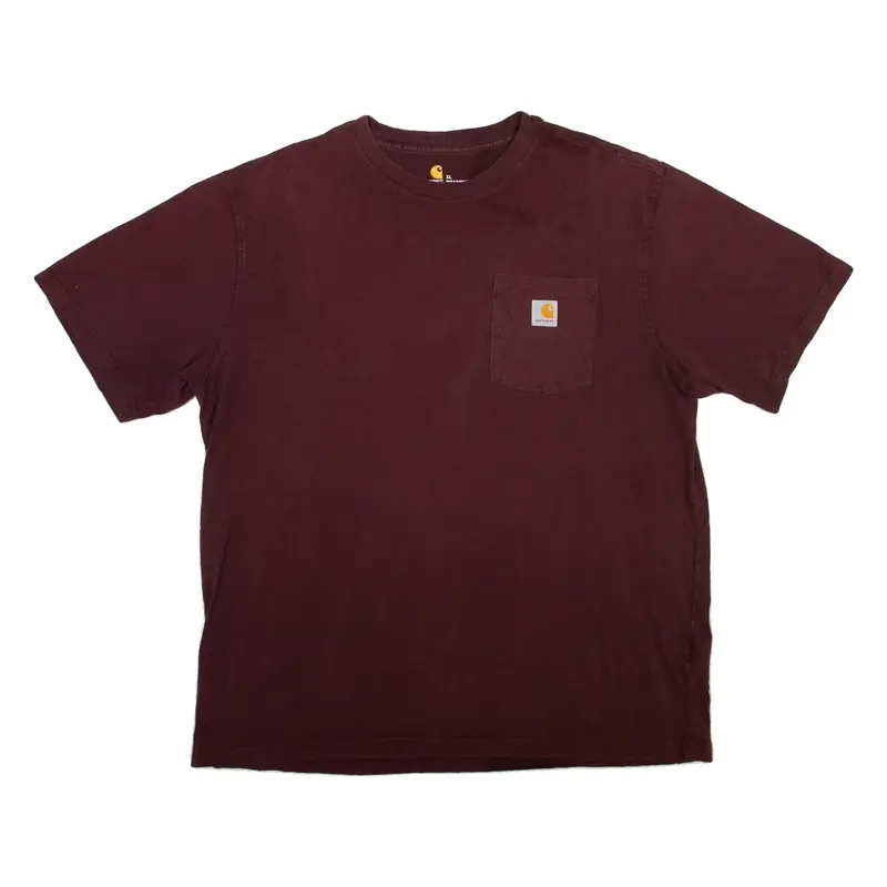 CARHARTT Mens T-Shirt Maroon XL