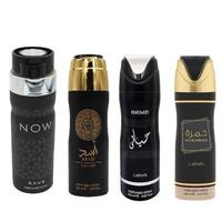 Lattafa Perfumes | 4 pc Men's Body Spray (Bundle Set) [200 ml each]  Rave - Asad - Khamrah - Hayaati Fragrance